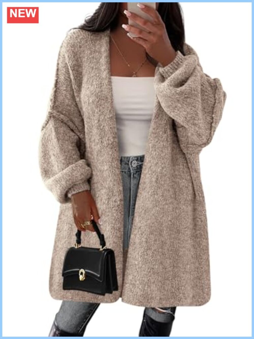 Oversized Long Cardigan Sweater for Women
